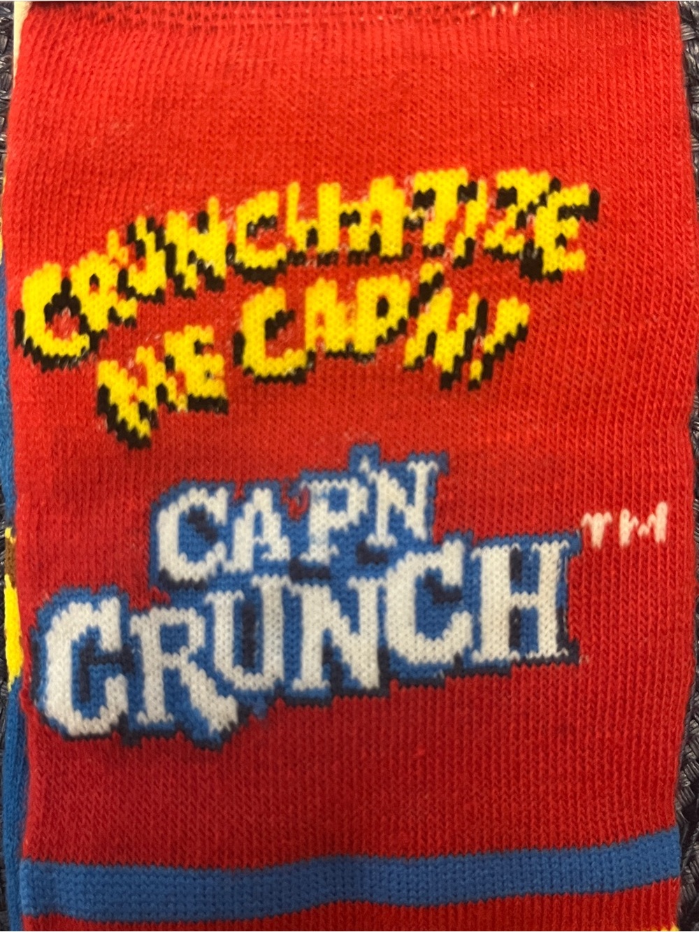 Captain Crunch Crew Socks NWT Novelty Gift Unisex - Picture 2 of 5